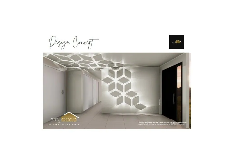 Timber feature wall and shelving design – Far North custom joinery